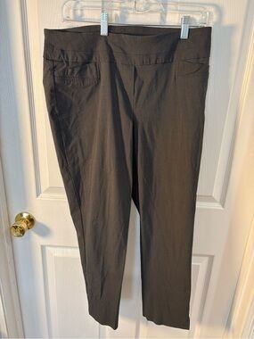 Zac & Rachel Black Pull-On Slim Ankle Trousers